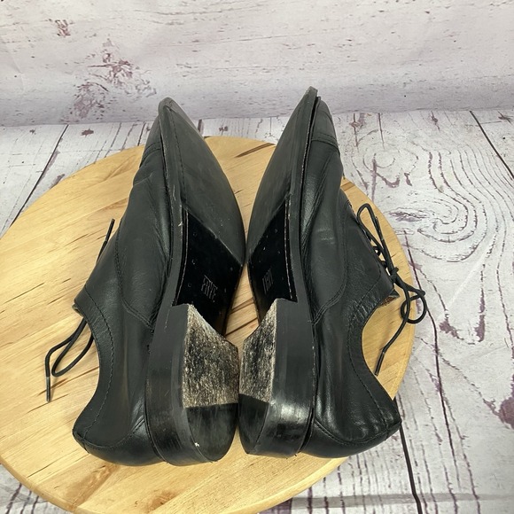 Frye Mens 11D Black Leather Cap Toe Oxford Dress Shoes‎ Made Mexico main image 8